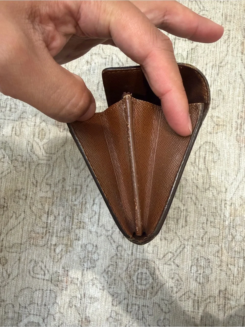 Louis Vuitton Monogram Continental Wallet - Dark Brown with Gold Snap - Picture 14 of 14